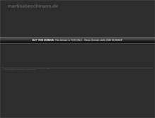Tablet Screenshot of martinabeschmann.de